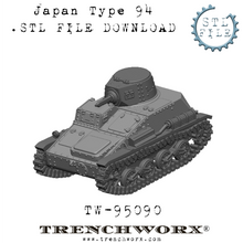 Load image into Gallery viewer, Japanese Type 94 Tankette .STL Download