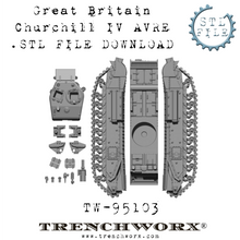 Load image into Gallery viewer, Churchill III AVRE .STL Download