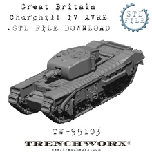 Load image into Gallery viewer, Churchill III AVRE .STL Download