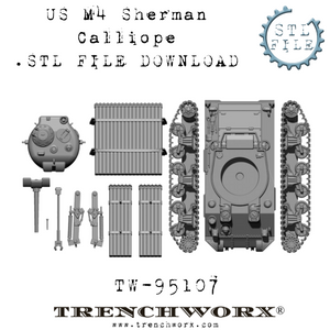 M4A4 Sherman Calliope .STL Download