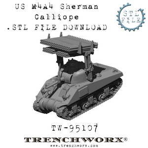 M4A4 Sherman Calliope .STL Download