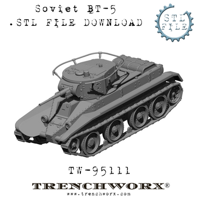 Soviet BT-5 .STL Download
