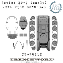 Load image into Gallery viewer, Soviet BT-7 Early .STL Download
