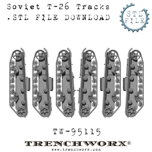 Soviet T-26 Alternate Track Bundle .STL Download