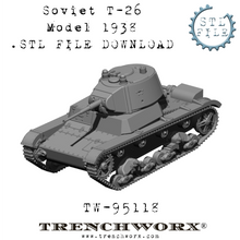 Load image into Gallery viewer, Winter War Tank Bundle .STL Download