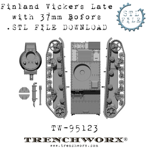 Finland Vickers Late Bofors .STL Download