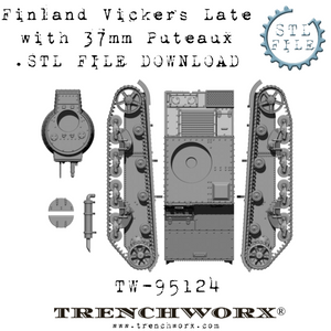 Finland Vickers Late Puteaux  .STL Download