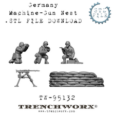 Load image into Gallery viewer, German Machine Gun Nest .STL Download