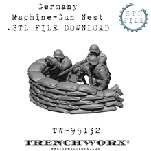 Load image into Gallery viewer, German Machine Gun Nest .STL Download