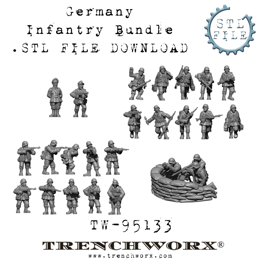 German Infantry Bundle .STL Download