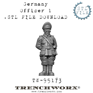 German Officer, Heinz .STL Download