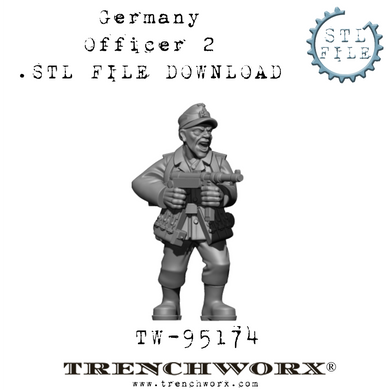 German Officer, Baer .STL Download