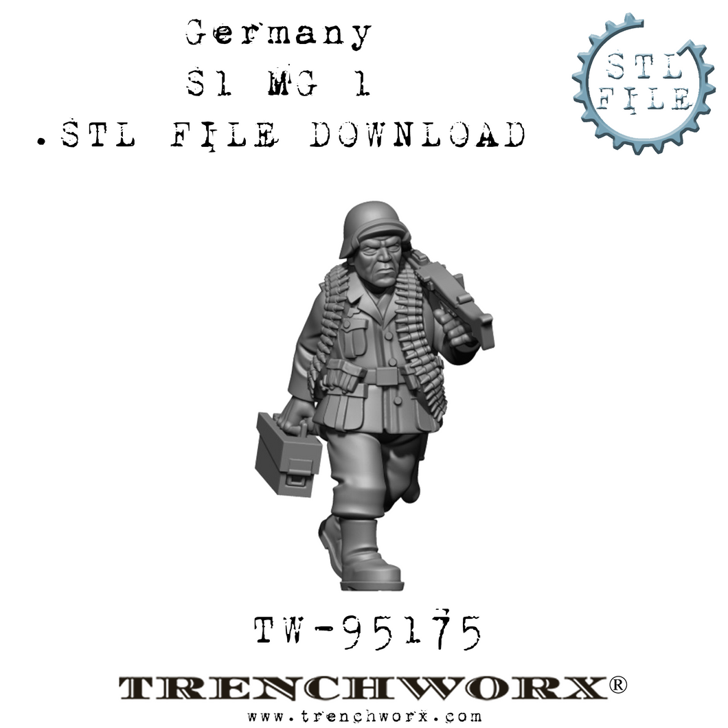 German Machine Gunner Bruno .STL Download