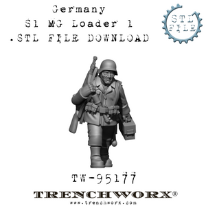 German Machine Gun Loader, Gert .STL Download – Trenchworx