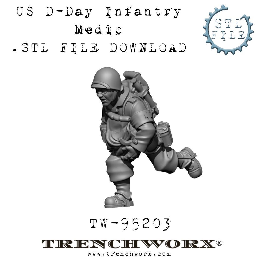 US D-Day T-4 Medic, Ribeye .STL Download