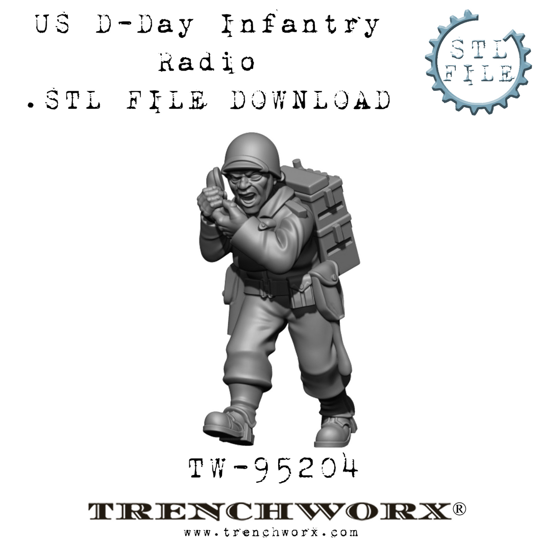 US D-Day Radio, Pvt. Beaton .STL Download