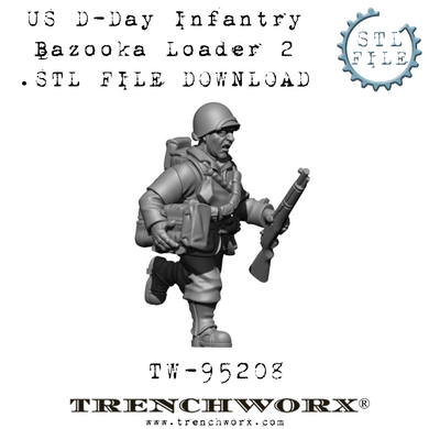 US D-Day Bazooka Loader, Pvt. Anderson .STL Download