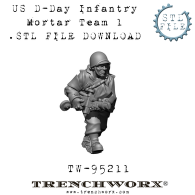 US D-Day Mortar, Pvt. Myers .STL Download