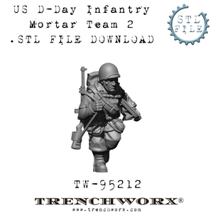 US D-Day Mortar, Pvt. Gray .STL Download