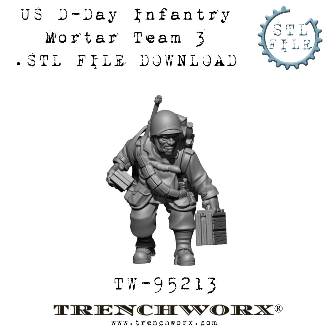 US D-Day Mortar Ammunition Carrier, Pvt. Murphy .STL Download