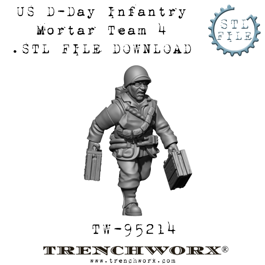US D-Day Mortar Ammunition Carrier, Pvt. Phillips .STL Download