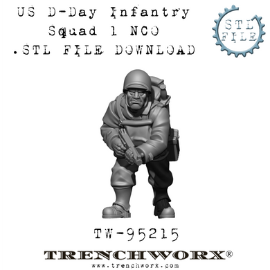US D-Day NCO, Sgt Benderson .STL Download
