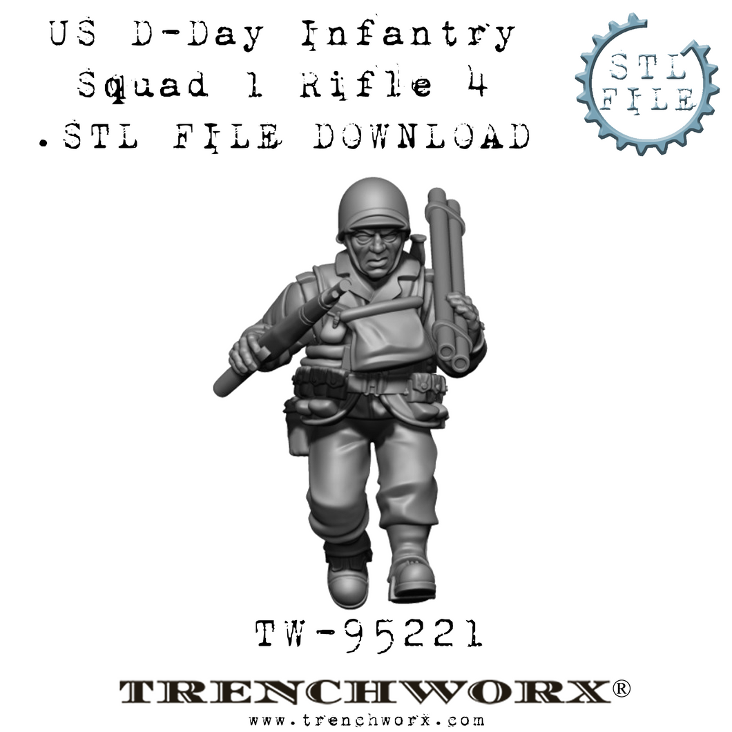US D-Day Rifleman, Pvt. Ford .STL Download