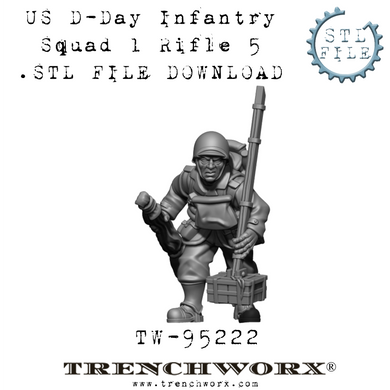 US D-Day Rifleman, Pvt. Wagner .STL Download