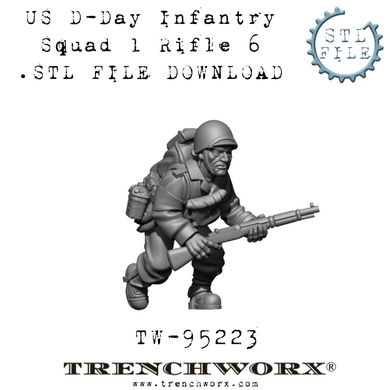 US D-Day Rifleman, Pvt. Jackson .STL Download