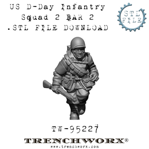 US D-Day BAR Loader, Pvt. Relish .STL Download