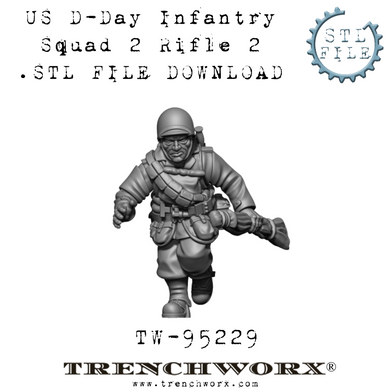 US D-Day Rifleman, Pvt Collins .STL Download