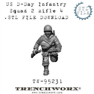 US D-Day Rifleman, Pvt Turner .STL Download