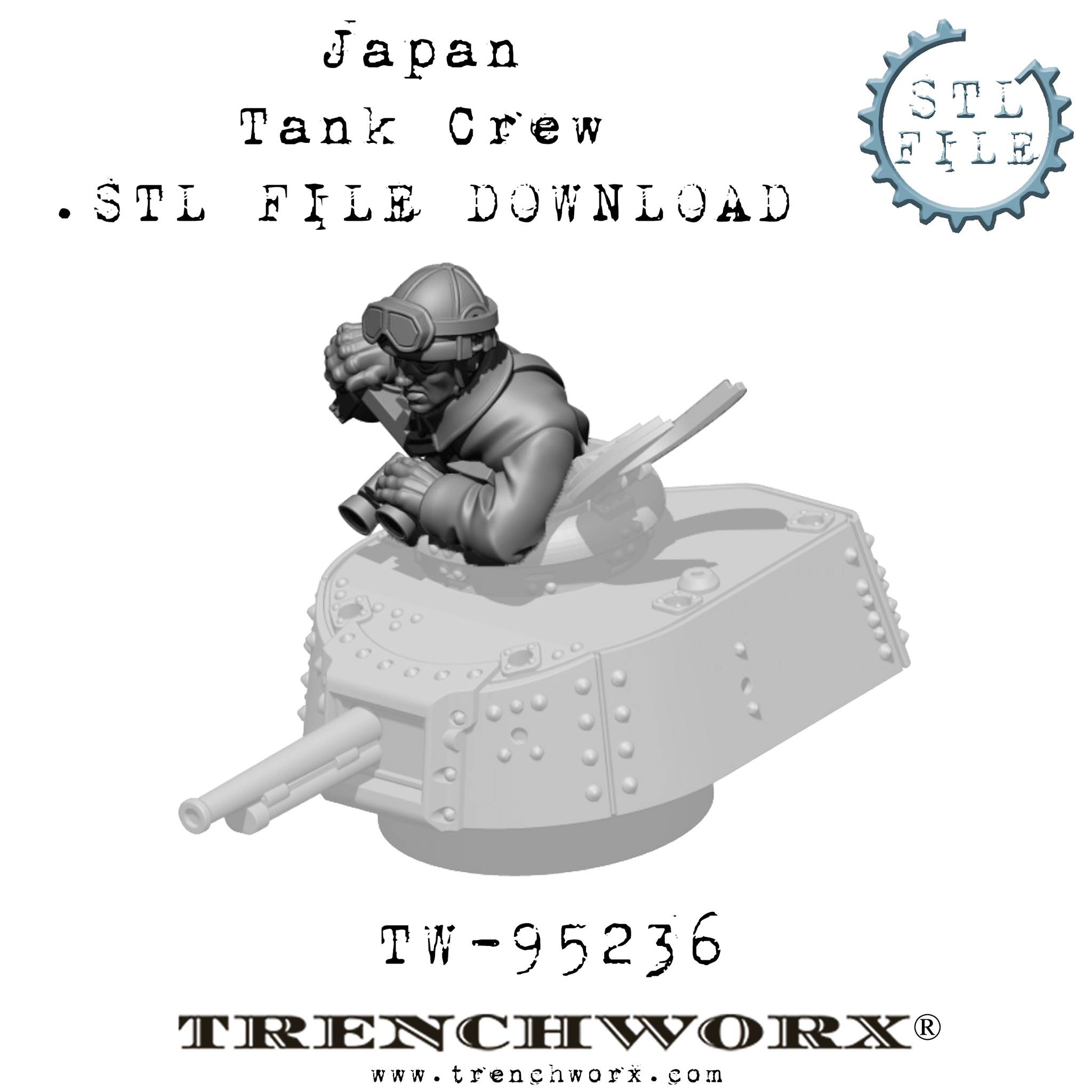 Tank Commander Patch Japanese Tank Commanders .STL Download – Trenchworx