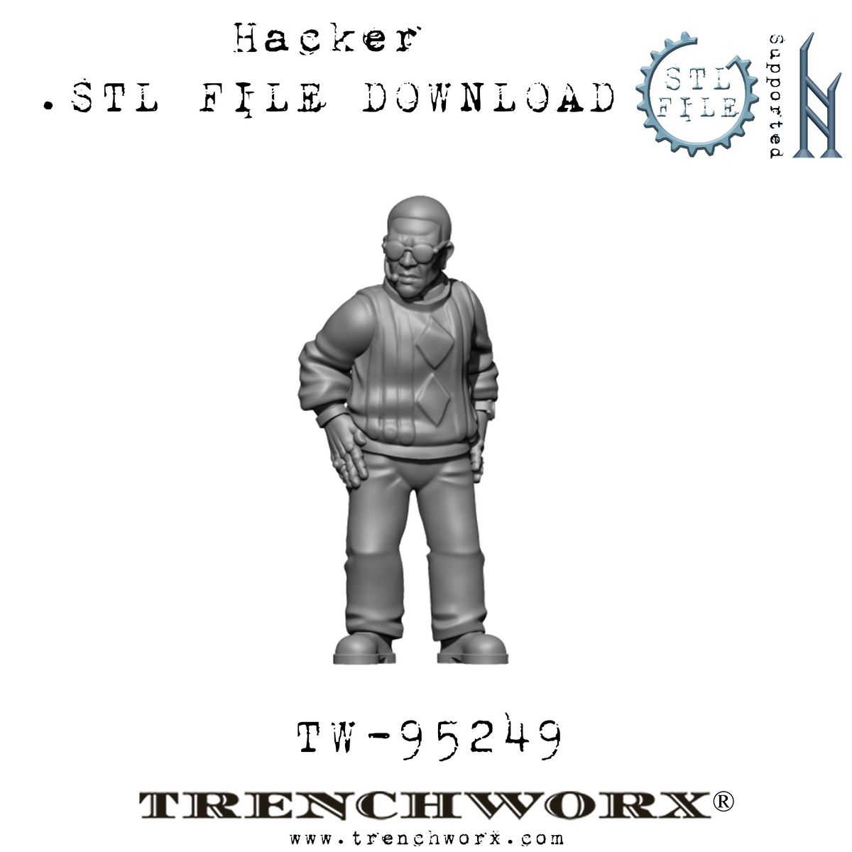 The Hacker, Christmas Party .STL Download – Trenchworx