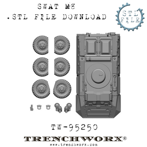 1980s SWAT M8 Armored Car 'The Quarterback' .STL Download