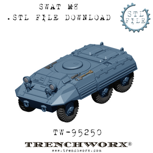 1980s SWAT M8 Armored Car 'The Quarterback' .STL Download