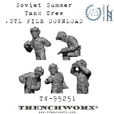 Soviet Summer Tank Commanders .STL Download