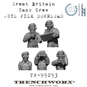 British Tank Commanders .STL Download